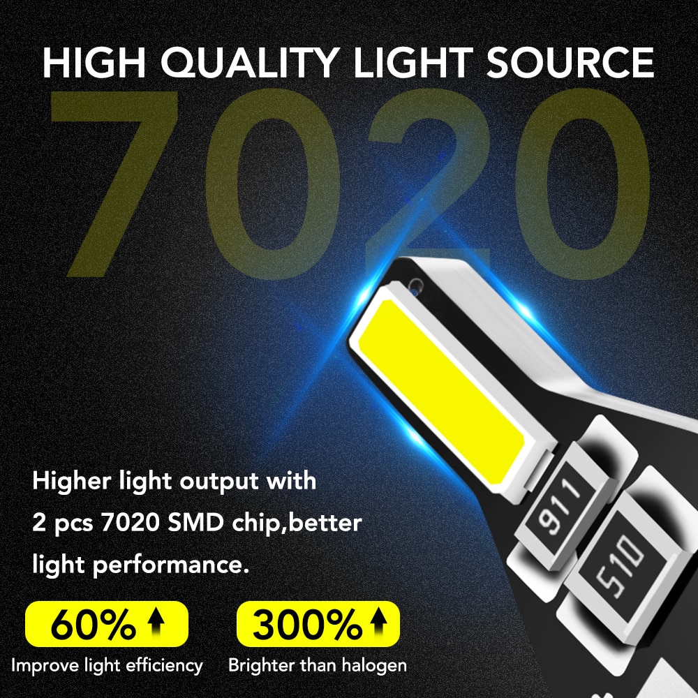 Ampoules Led T10 W5W, 10 pièces, pour Renault mégane 2/3 Duster, Logan, Clio 4, Laguna 2, Sandero, Scenic 2, Captur, 10 pièces – Image 5
