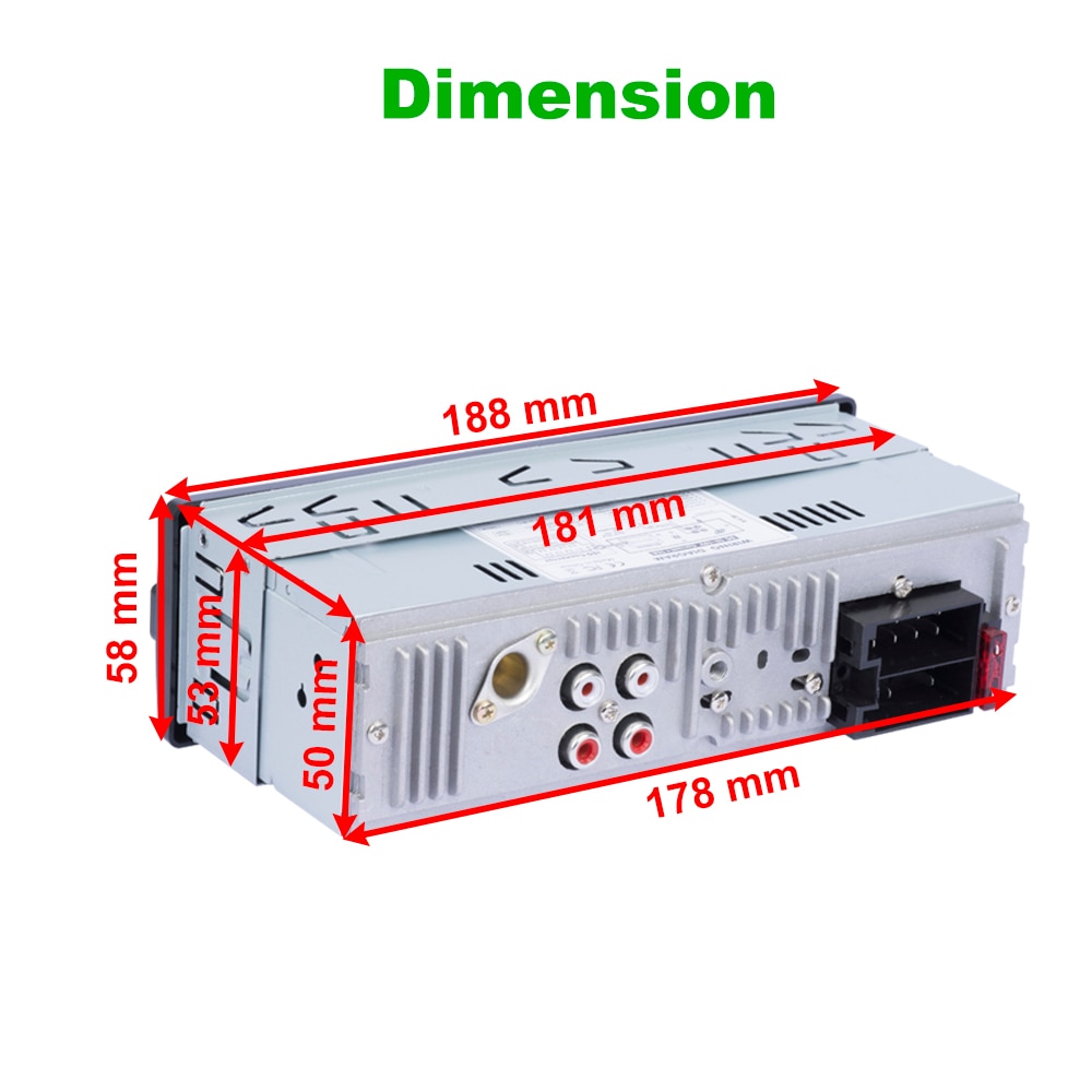 Bouton Radio et lecteur stéréo 12V | Autoradio, Bluetooth, téléphone MP3 FM/USB/1 Din/SWC, télécommande/télécommande Auto 12V, vente en gros 2019, nouveau – Image 4