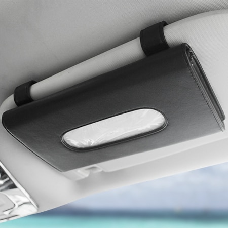 Boîte de mouchoirs de voiture, set de serviettes, pare-soleil, 1 pièce, rangement pour intérieur de voiture, support de la boîte, accessoires pour BMW – Image 8
